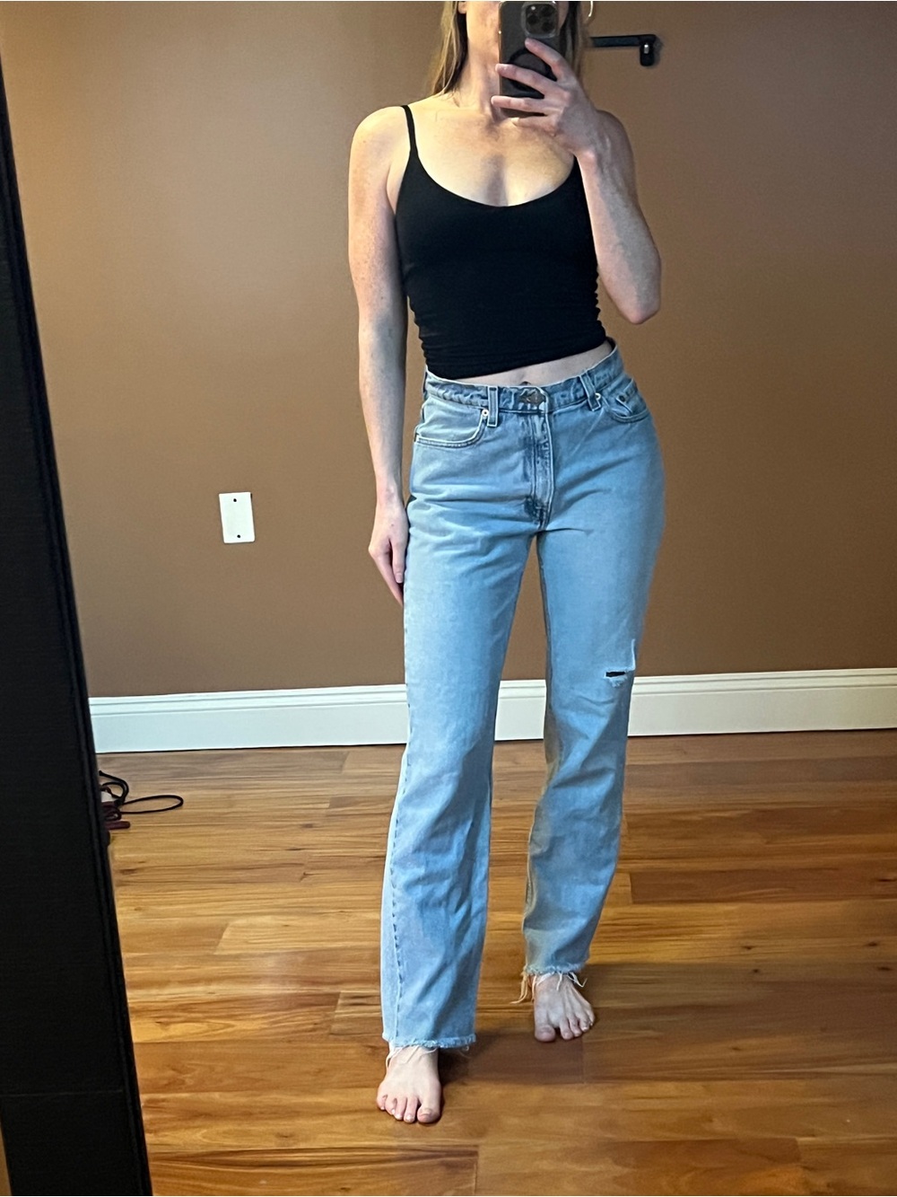 Levi's Light Blue Straight Leg Jeans - Women's